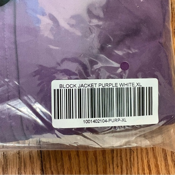 Bogey Boys Full Zip Block Jacket Purple Men’s XL NWT golf Colorblock unisex - Picture 10 of 11
